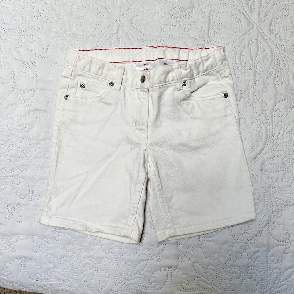 Hanna Andersson Denim Jean Shorts Size 6/7 - Picture 2 of 6
